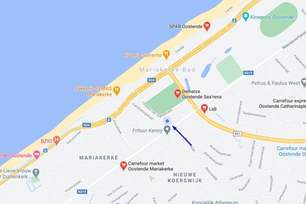 Sunny 500m From The Beach Oostend Apartmán Ostende